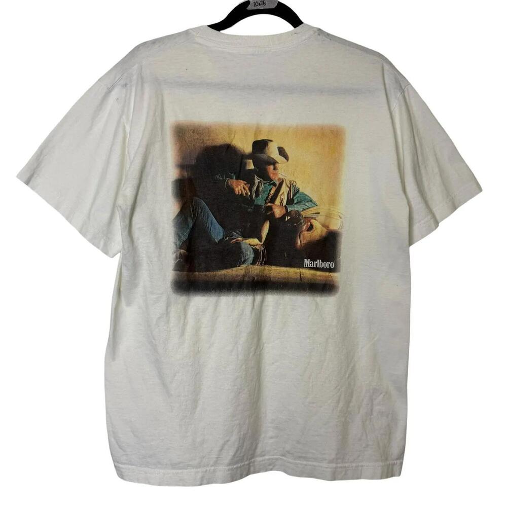 90S Marlboro Cowboy T-Shirt L (B2217)